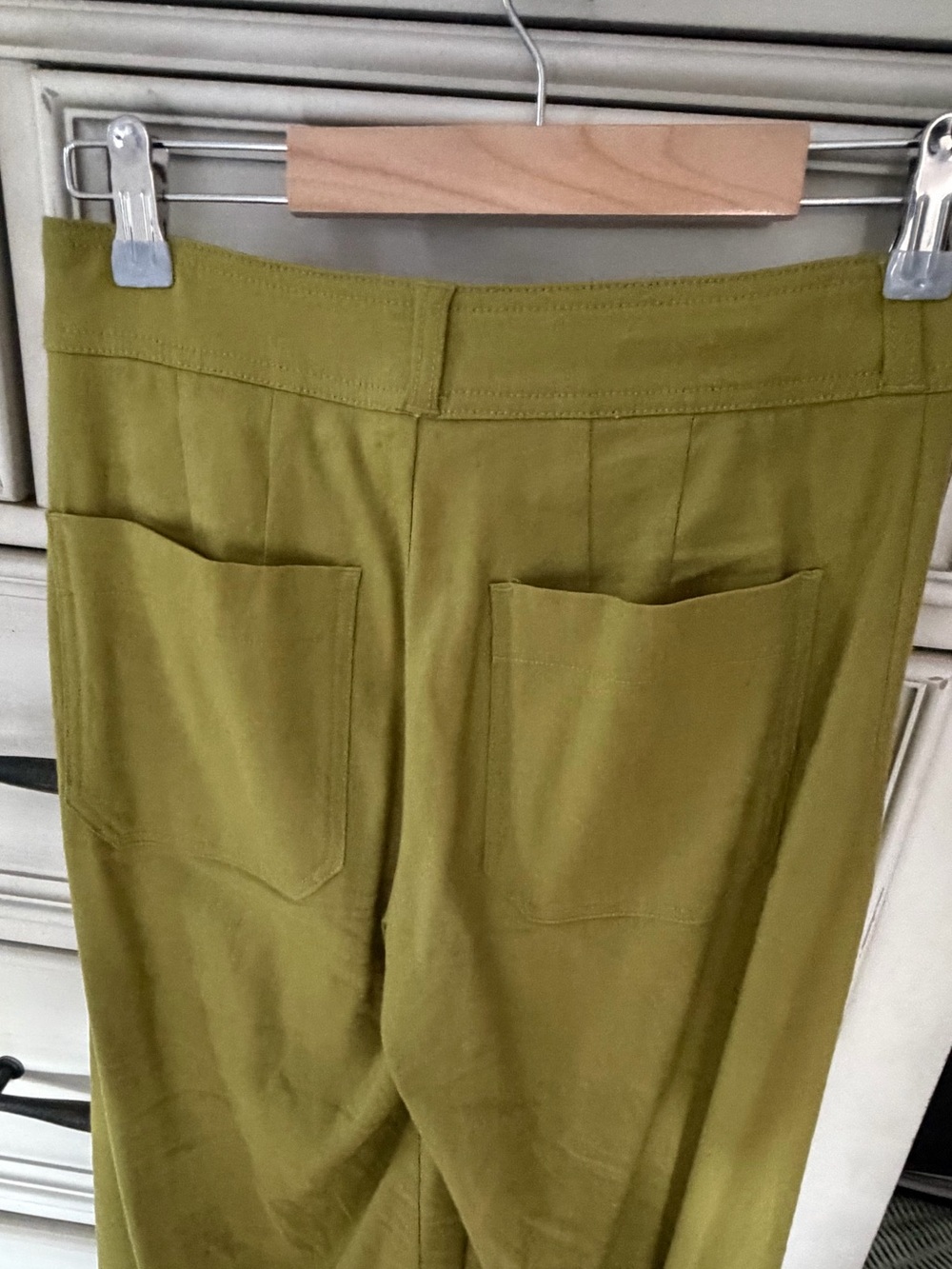 Anthropologie Ettie High-Rise Crop Wide-Leg Pants by Maeve: Linen Edition holly - Picture 9 of 11
